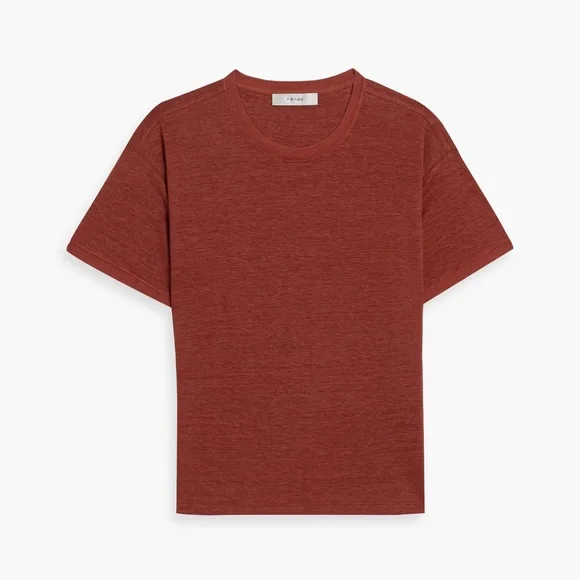 FRAME Crewneck Organic Linen T-Shirt - Picture 4 of 4